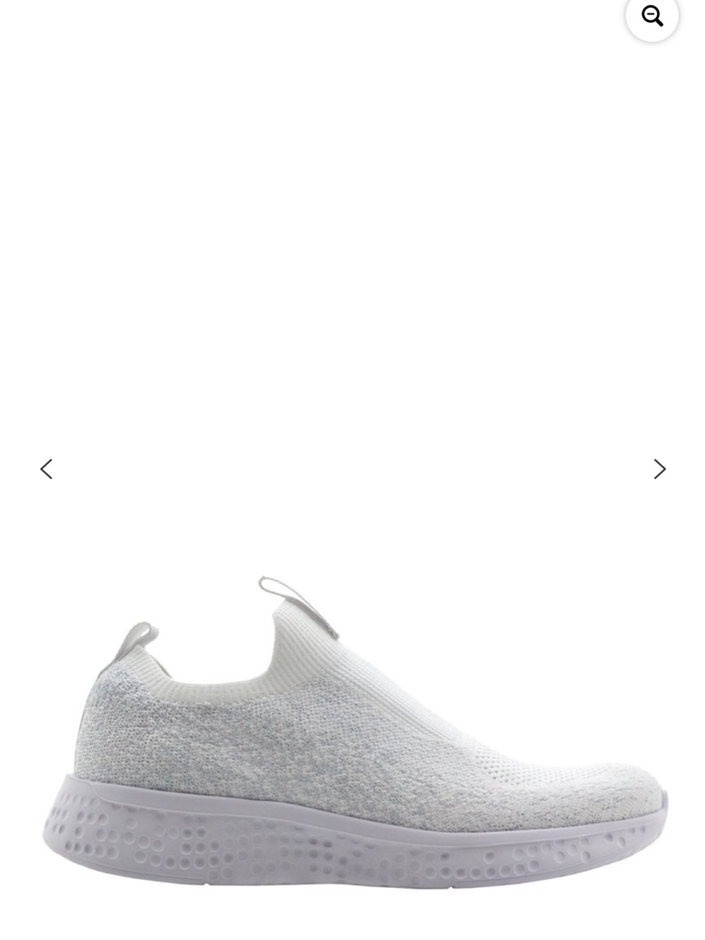 Avia White Slip-On Knit women’s memory foam slip on Sneakers